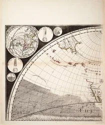 A világ új és helyes térképe (metszet), 1774 körül (színes metszet)