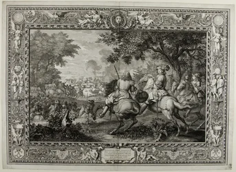 A spanyol hadsereg veresége a brugge-i csatorna közelében XIV. Lajos király csapatai által 1667