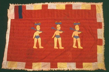 Zászló, Ghánából (textil)