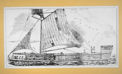 Mississippi Keel hajó (metszet)