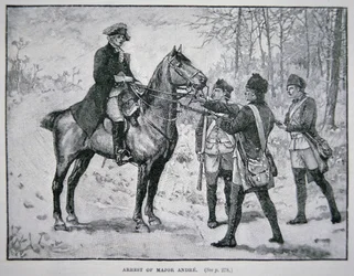 John Andre őrnagy elfogása (litho)