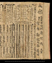 Almanach i.sz. 978-ra, Dunhuang Mogao, Kína, 978 körül (tinta papíron)