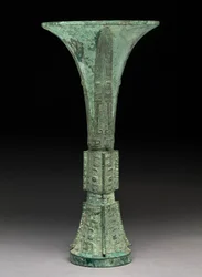 Bortartó, vagy „gu”, késői Shang-dinasztia, Kr.e. 12. század (bronz)