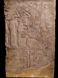 Egyiptomi antikvitás: memfit sír Horemhebtől Szakkaráig (Sakkarah vagy Saqqara), dombormű: sírás Horemheb temetésén. 18. dinasztia (kb. ie 1550-1295)