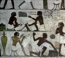 Luxor Théba: Rekhmire sírja, kézművesek.