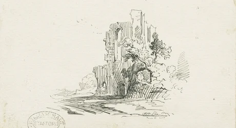Croxden Abbey: toll- és tusrajz, nd [?19. század] (rajz)