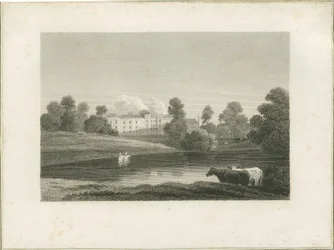 Enville Hall: metszet, és [?18. század vége] (nyomtatás)