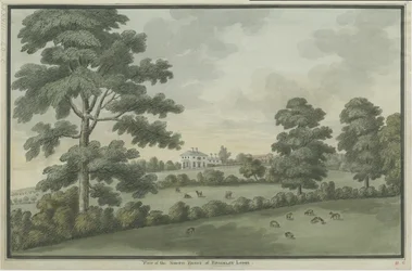 Needwood – Brickley Lodge: akvarell festészet, és [c 1786] (festmény)