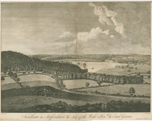Trentham Hall: metszet, nd [c 1751] (nyomtatás)