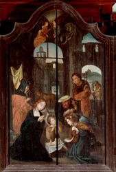 Születés triptichonja, központi panel (olaj, fa)