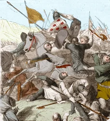 A hattini csata, 1187. július 4. (színes litó)