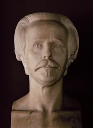 Karl May mellszobra (márvány)