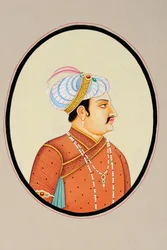 Jahangir mogul császár miniatűr festménye