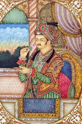 Miniatűr festménye Mughul császár Jahangir India Ázsia India Ázsia