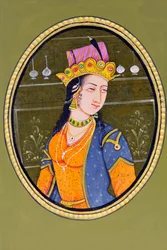 Noorjahan királynő miniatűr festménye India Ázsia Ázsia