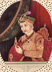 Akbar mogul császár festménye 1956