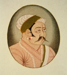 Rao Jodhaji portréja, Jodhpur, Rajasthan, India