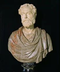Quintilianus mellszobra (márvány)