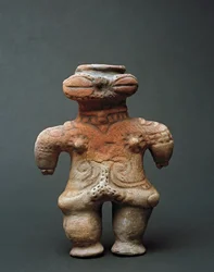 Terrakotta dogu szobor Akitából, Jomon korszak Kr.e. 11-4. században