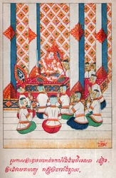 Mahajanaka Jataka. (metszet, kb. 1910)