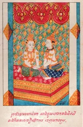 Mahajanaka Jataka. (metszet, kb. 1910)