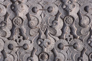 Részlet egy falról, amelyet a szadiak építettek 1565-ben (stukkó)