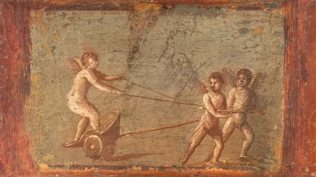 Cupidák egy szekéren, Herculaneum