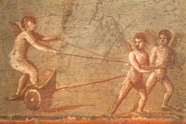 Cupidák egy szekéren, Herculaneum
