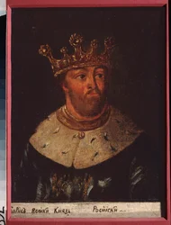 Borisz Fedorovics Godunov orosz cár (1552-1605) portréja. Orosz mester festménye, olaj, vászon
