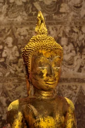 Buda stílusú Buddha-kép (aranyozott bronz)