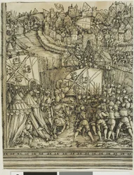 A hadjárat Magyarországon, I. Maximilianus diadalívéből