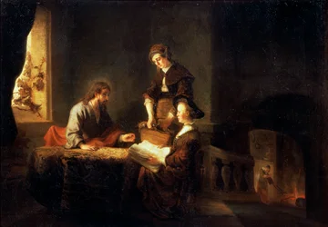 „Krisztus Márta és Mária házában”, 17. század