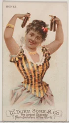 Bones, a Musical Instruments sorozatból N82 Duke márkájú cigarettákhoz, 1888., 1888.