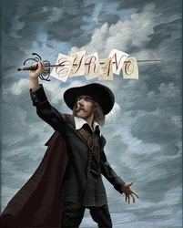 Cyrano De Bergerac, 2020 (scratchboard, digitálisan színezve)