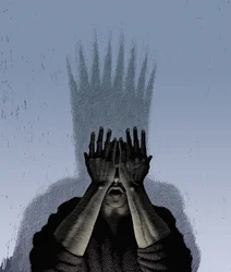 Macbeth, 2000 (scratchboard, digitálisan színezve)