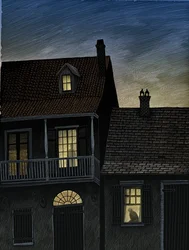 Vieux Carré, 2009 (scratchboard, digitálisan színezve)