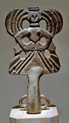 Szkíta művészet (szkíta civilizáció vagy Szkíta): bronz tankdísz Ukrajnából, Kr.e. 5. - 3. század. Szentpétervár, Ermitázs Múzeum