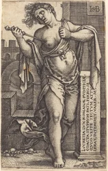 Lucretia állva