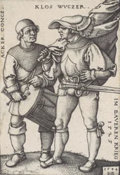 Szabványhordozó és dobos, 1544.