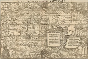 1537-es világtérkép Sebastian Munster tollából
