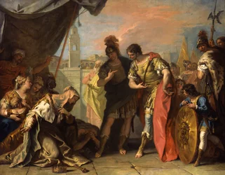 Sándor és Darius családja, 1708-1710 körül