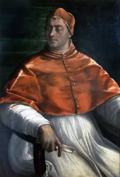 VII. Kelemen (Jules de Medici) portréja (1478 - 1534). Sebastiano del Piombo festménye. Nápoly, Capodimonte galériák.