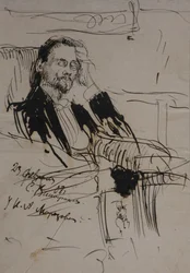 Alekszej Alekszandrovics Bahrusin portréja 1865-1929, 1908