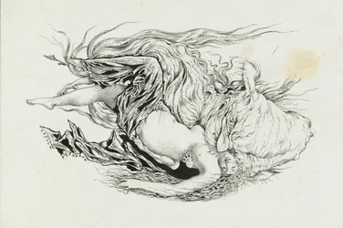 Csernomor és Ljudmila. Illusztráció A. Puskin Ruslan és Ljudmila című verséhez, 1921-1926.