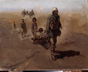 A találkozások (Hazatérés). Szergej Vasziljevics Ivanov (1864-1910) festménye, olaj, vászon