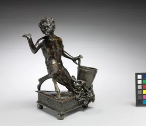Térdelő szatír, 1520 körül (bronz)