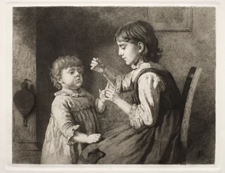 Az első kézimunka, 1884.