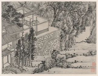 Tiger Hill tizenkét nézete, Suzhou: The Enlightened Stone Retreat, 1490 után.