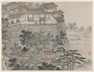 Tiger Hill 12 képe, Suzhou: The Five Sages Terrace, 1490 után.