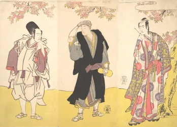 Kabuki A c és rs Ichikawa Yao Good, Onoe Matsusuke, Proposal d Sawamura Sojuro Good, 11. kapu th, 1786.